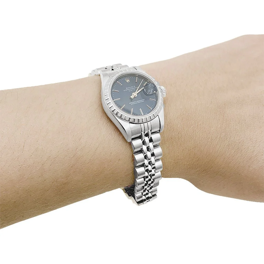 Montre ROLEX "Oyster Perpetual Date" en acier - Image 6