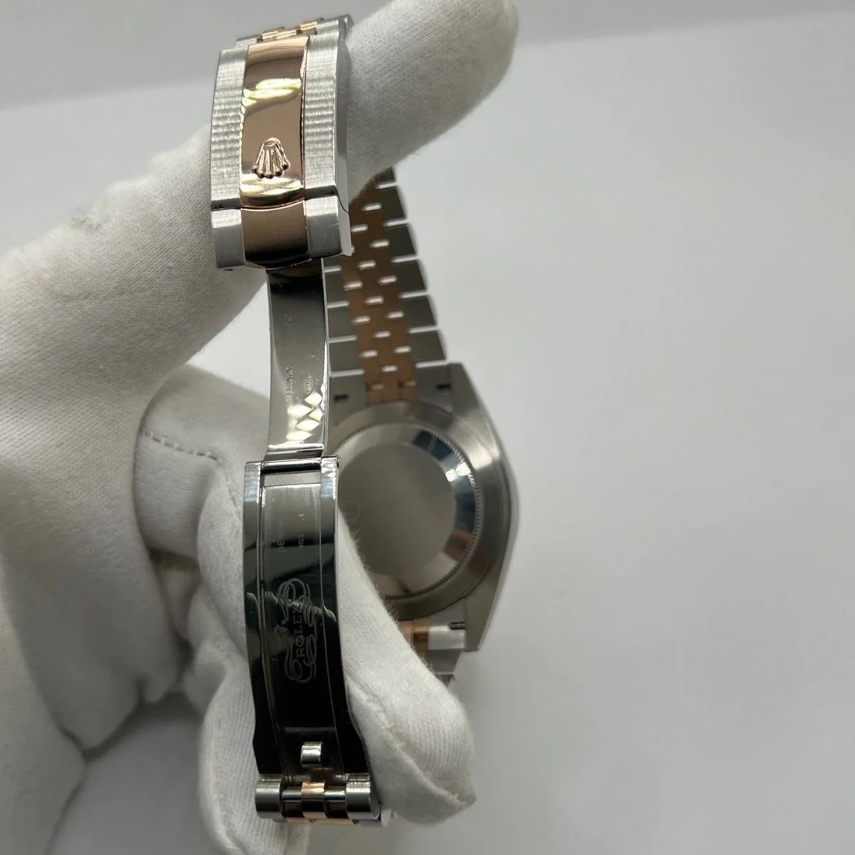 Montre ROLEX "DateJust 41" en or rose, acier et diamants - Image 6