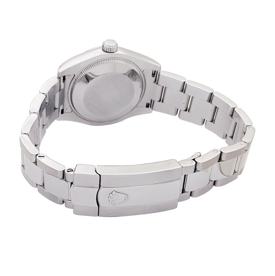 Montre ROLEX "Datejust" en acier et diamants - Image 5