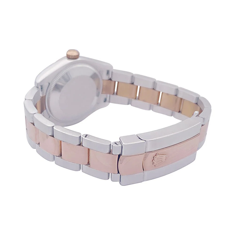 Montre ROLEX "Datejust" acier, or rose, diamants, nacre rose - Image 5