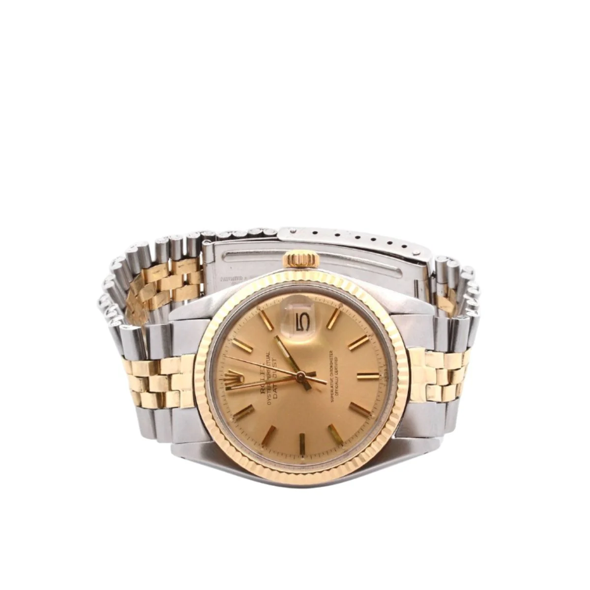 Montre ROLEX "DateJust" en or jaune et acier - Image 2