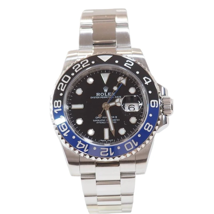 Montre ROLEX "GMT-Master II" en acier et céramique