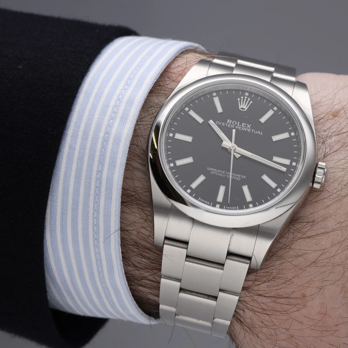 Montre ROLEX "Oyster Perpetual" en acier - Image 2