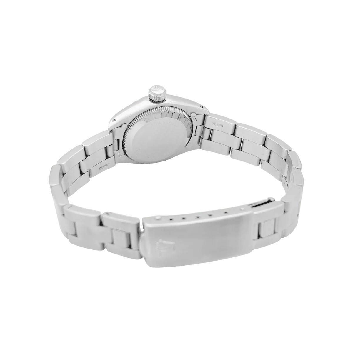 Montre ROLEX "Oyster Perpetual" en acier et argent - Image 4