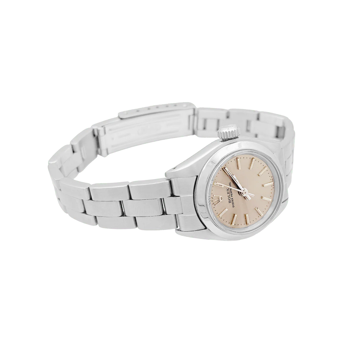 Montre ROLEX "Oyster Perpetual" en acier et argent - Image 5