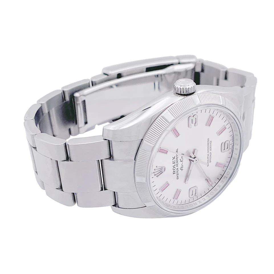 Montre ROLEX "Oyster Perpetual Air-King" en acier - Image 4