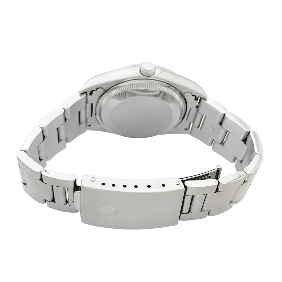 Montre ROLEX "Oyster Perpetual Date" en acier et argent - Image 4