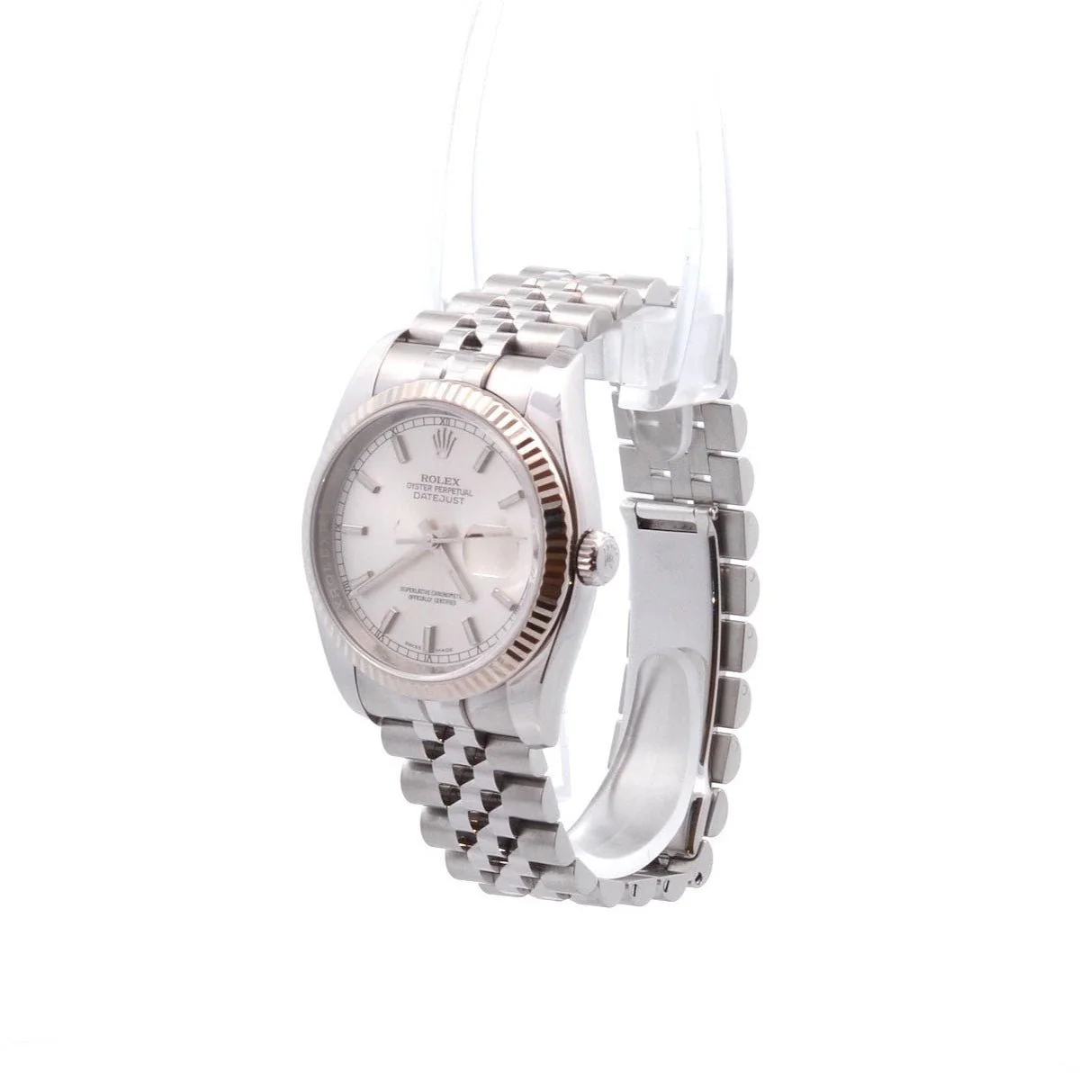 Montre Automatique ROLEX "Oyster Perpetual Date Just" en acier - Image 2