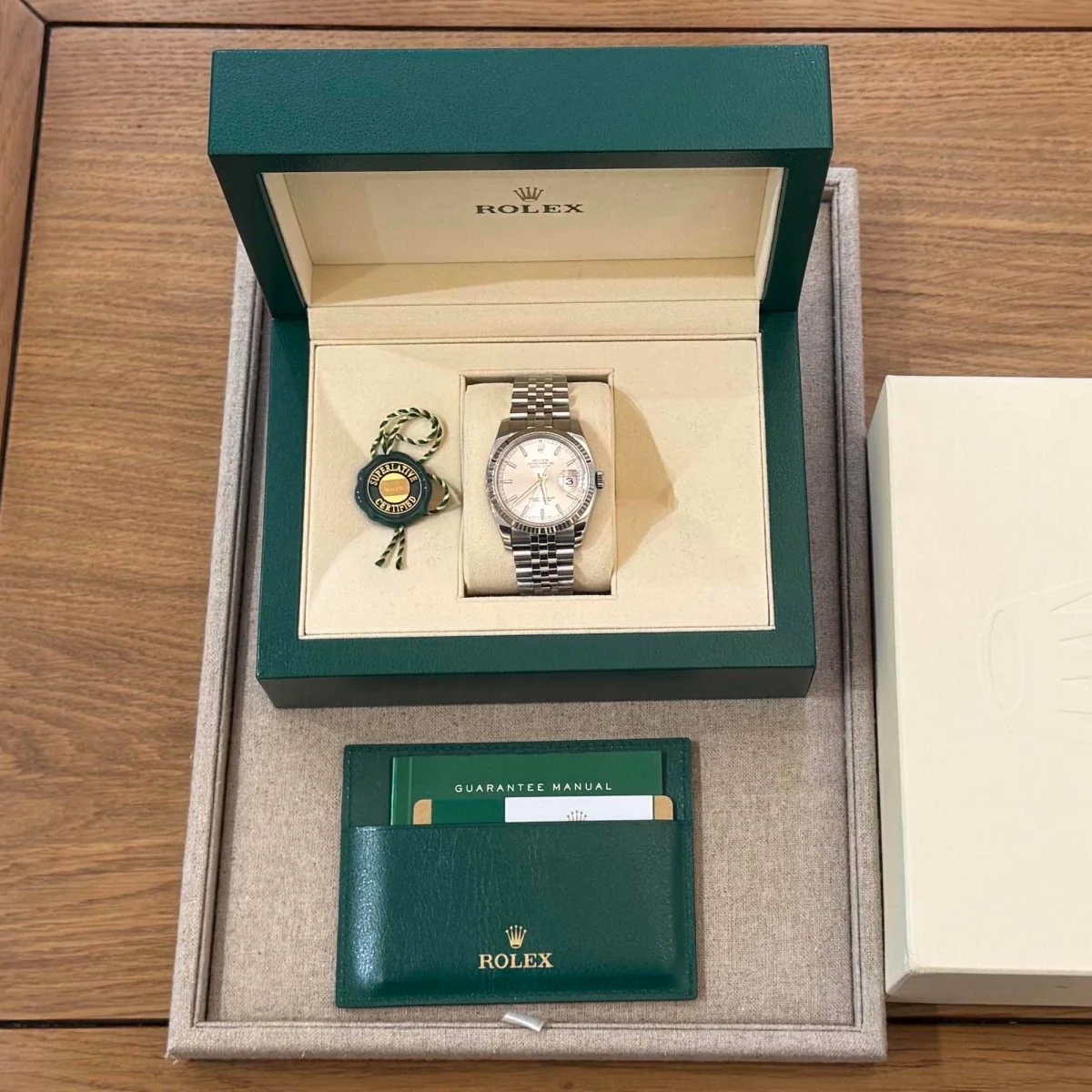Montre Automatique ROLEX "Oyster Perpetual Date Just" en acier - Image 5