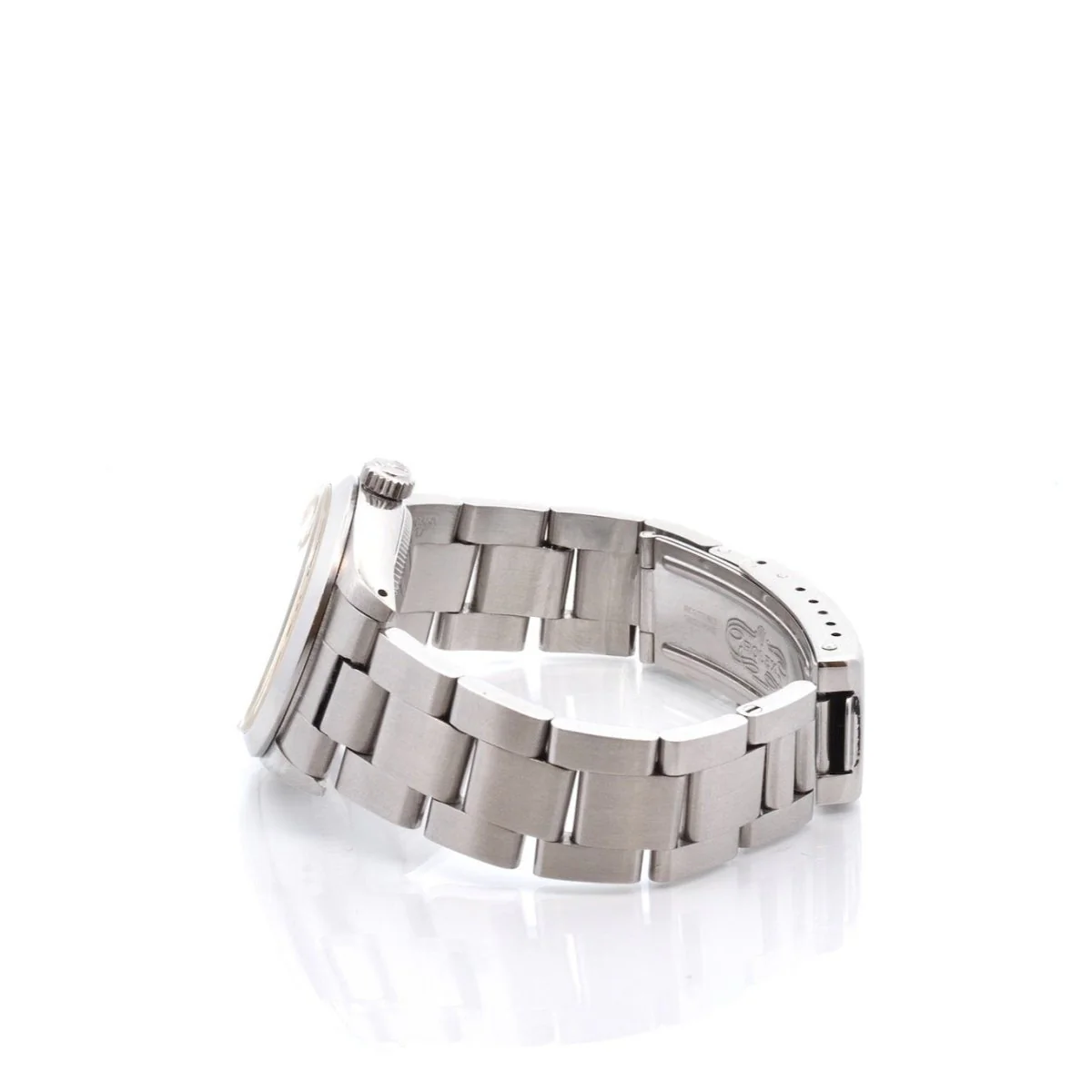 Montre ROLEX "Oyster Perpetual Date Just" en acier et saphir - Image 3