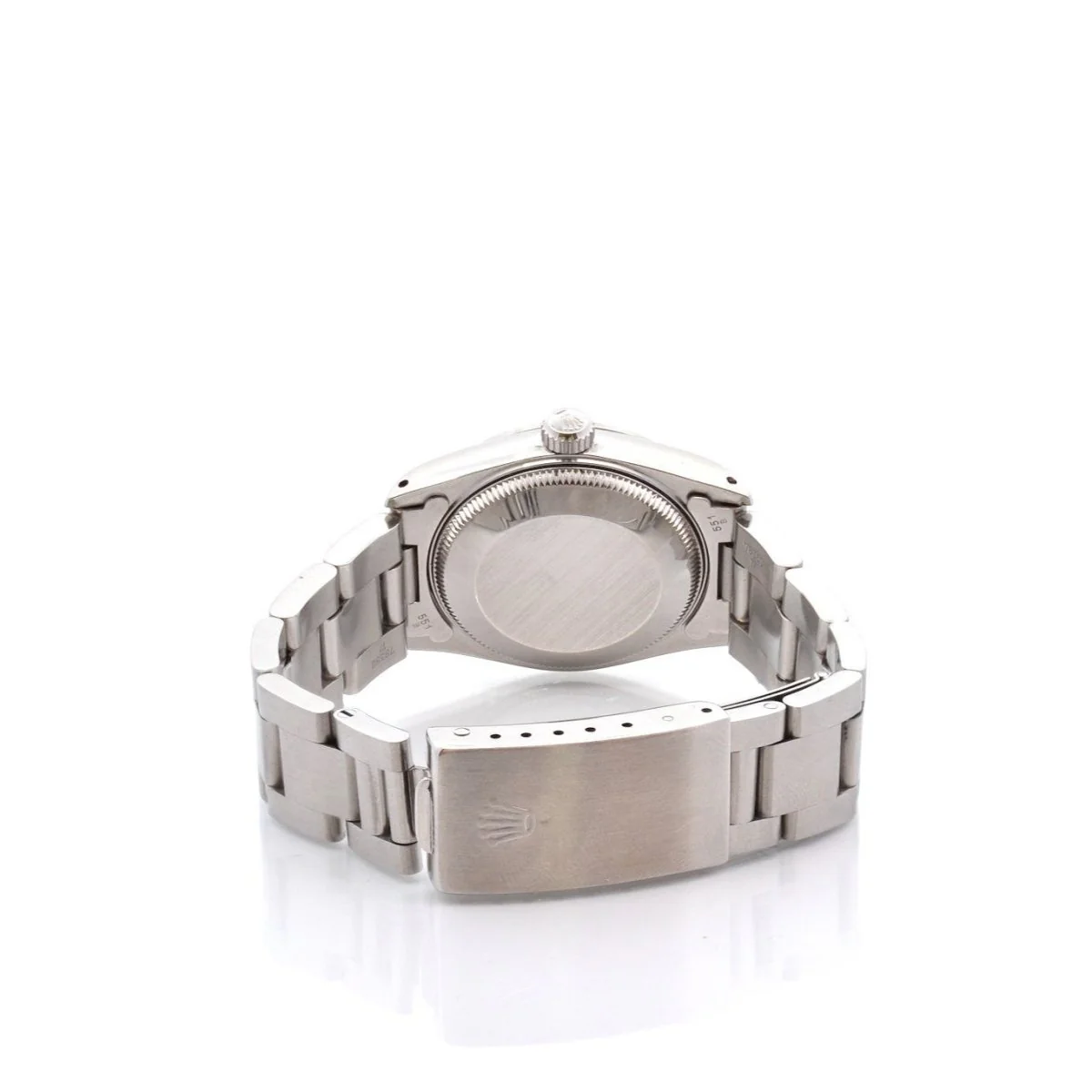 Montre ROLEX "Oyster Perpetual Date Just" en acier et saphir - Image 4