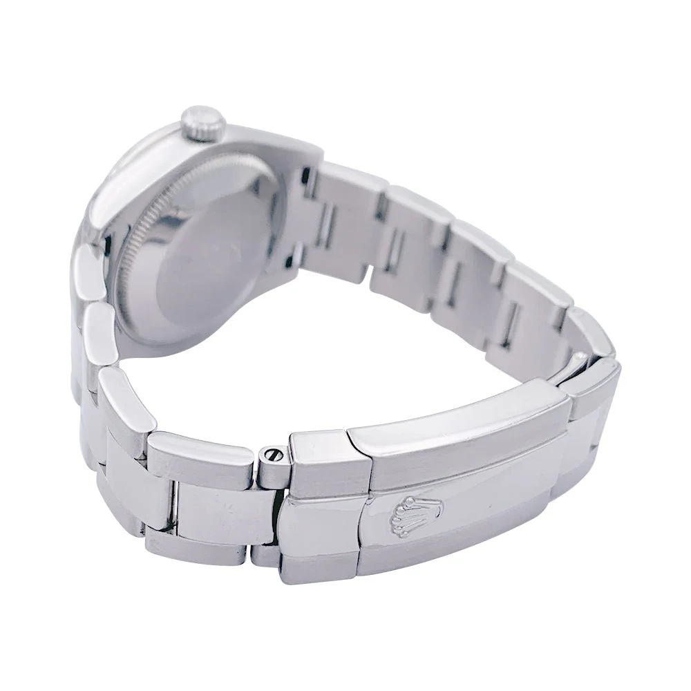 Montre ROLEX "Oyster Perpetual Datejust", acier et diamants - Image 4
