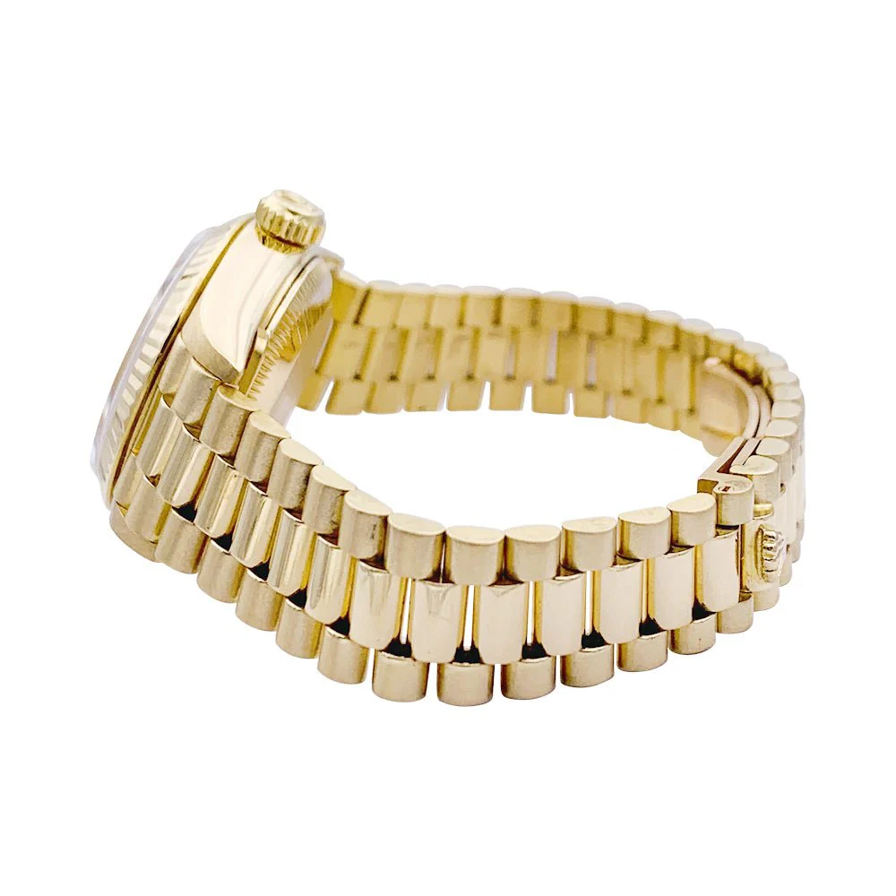Montre Rolex "Oyster Perpetual Datejust" en or jaune. - Image 4