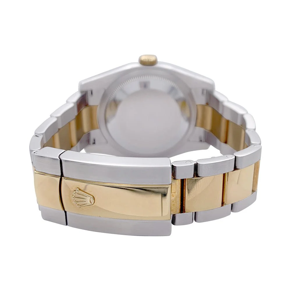 Montre ROLEX "Oyster Perpetual Datejust" en or jaune et acier. - Image 3