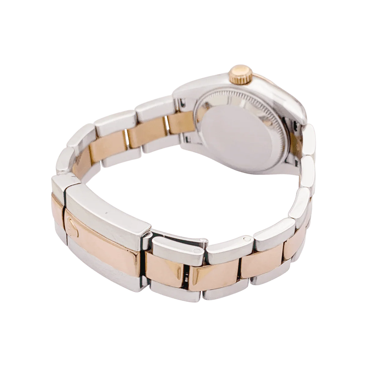 Montre ROLEX, "Oyster Perpetual Datejust" en or rose, acier et diamant - Image 4