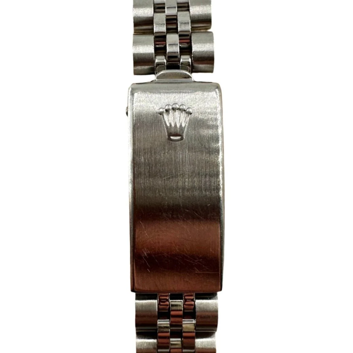 Montre ROLEX "Oyster Perpetual" en acier et diamants - Image 5