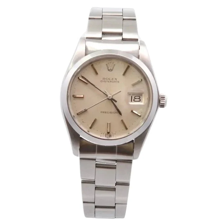 Montre ROLEX "OysterDate Précision" en acier