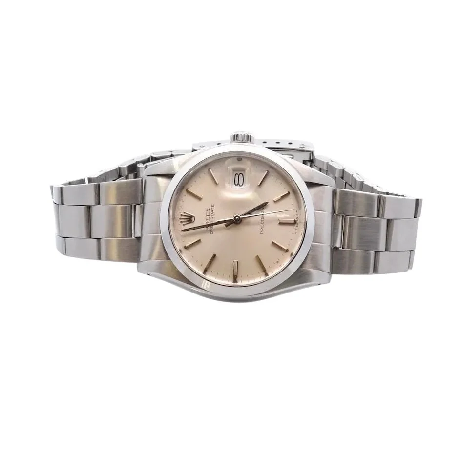 Montre ROLEX "OysterDate Précision" en acier - Image 2