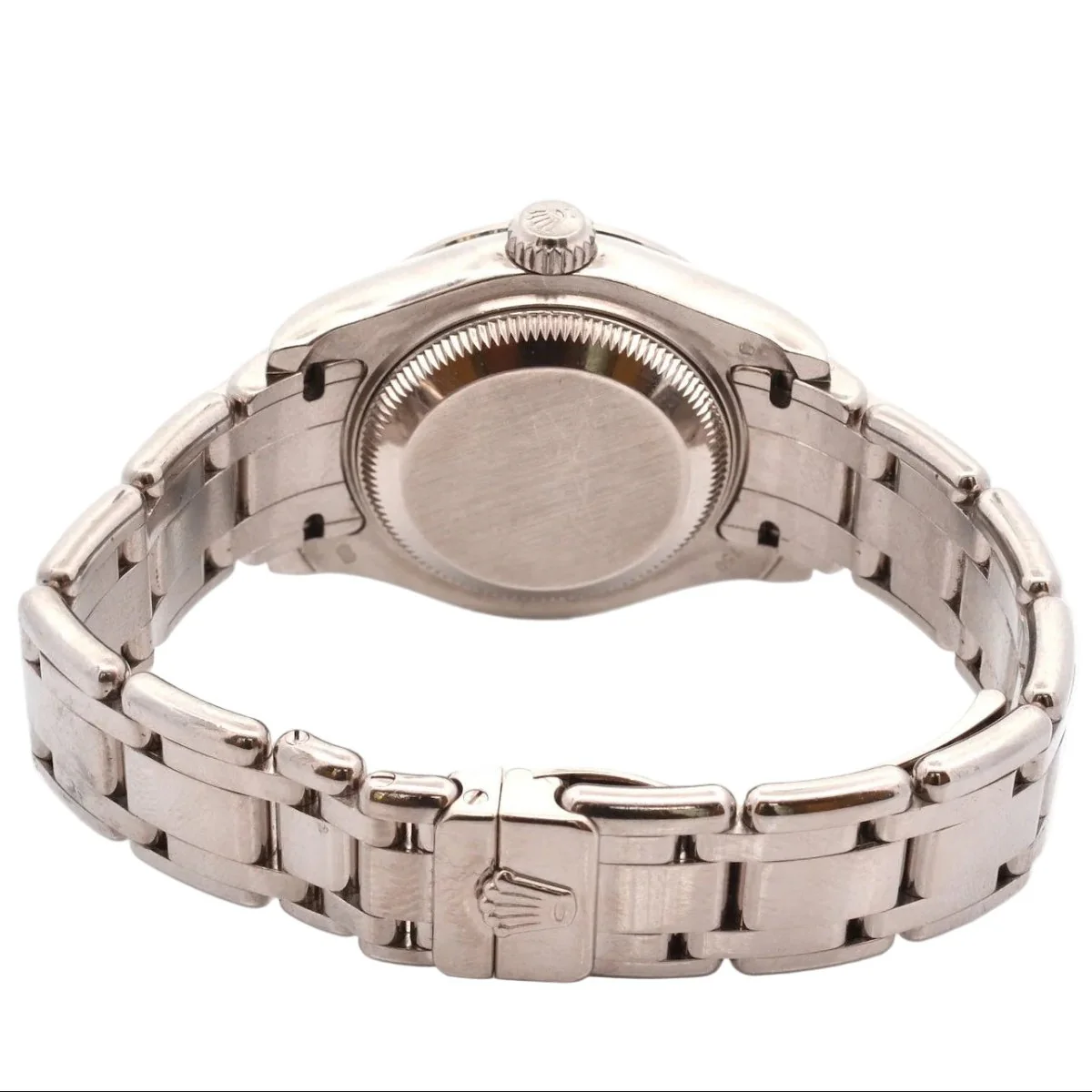 Montre ROLEX "Oyster Pearlmaster" en or blanc, saphir et diamants - Image 4