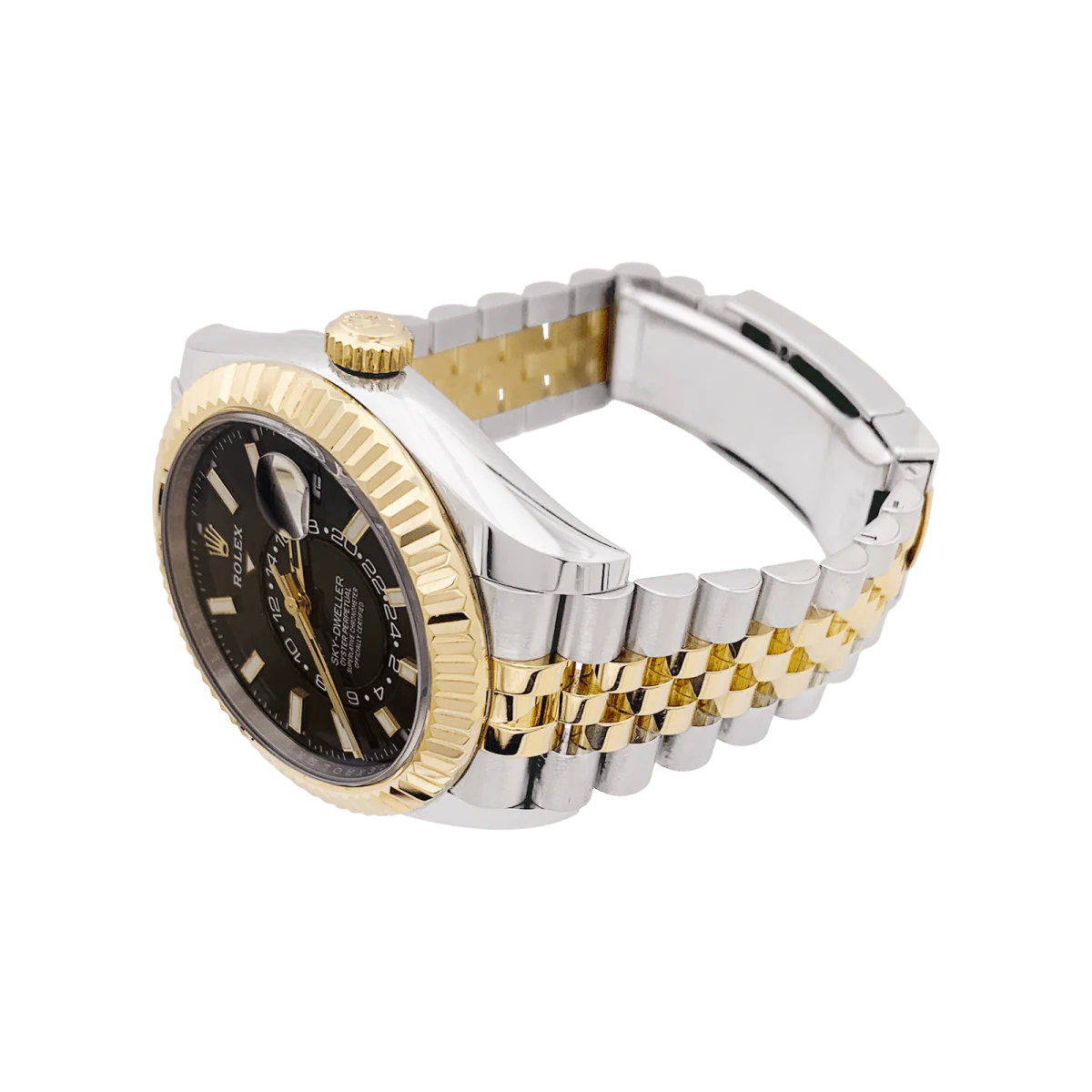 Montre Rolex Sky Dweller en acier et or jaune - Image 4