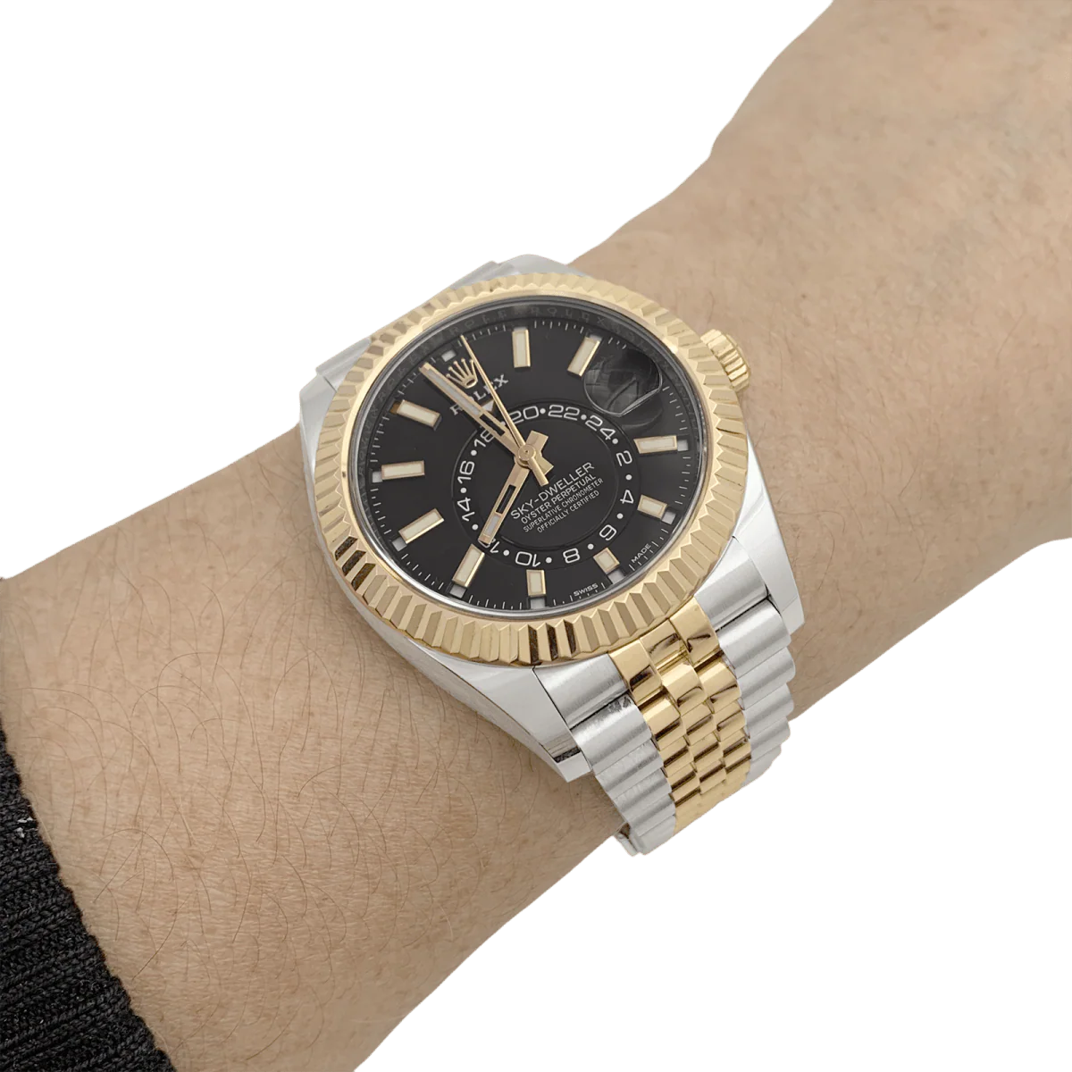 Montre Rolex Sky Dweller en acier et or jaune - Image 5