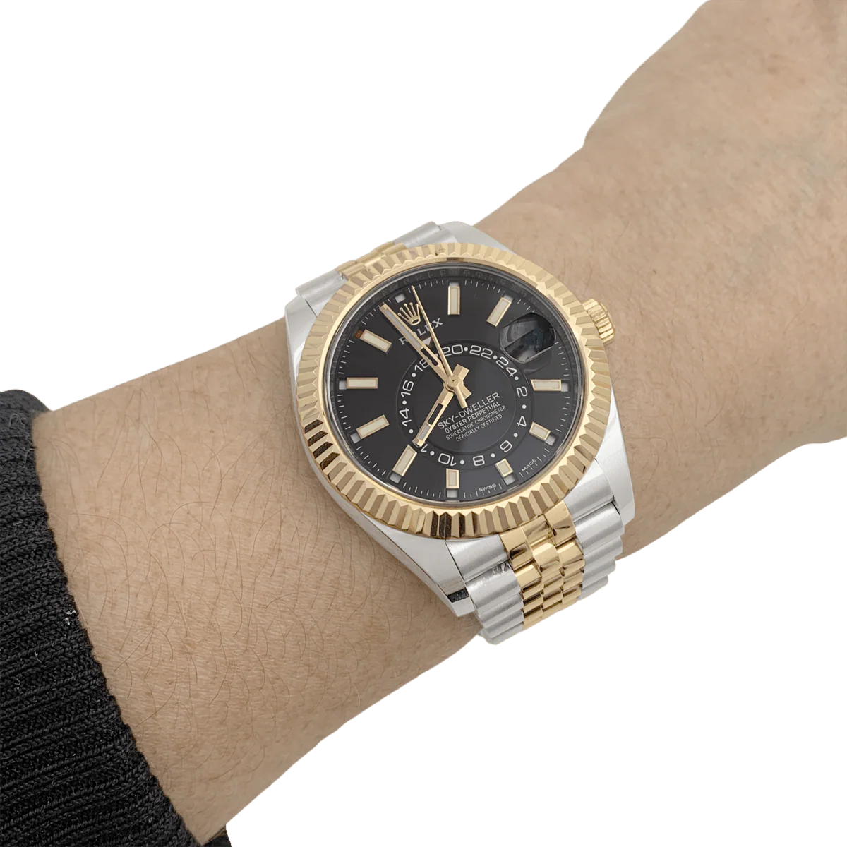 Montre Rolex Sky Dweller en acier et or jaune - Image 6