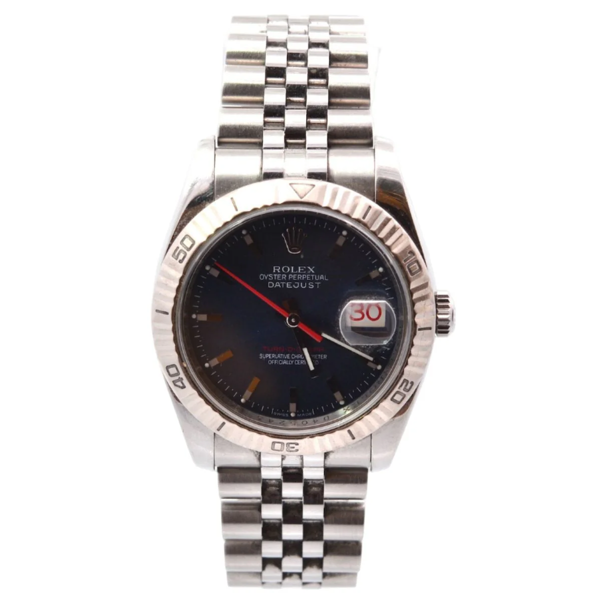 Montre ROLEX "Oyster Perpetual Turn-0-Graph" en acier