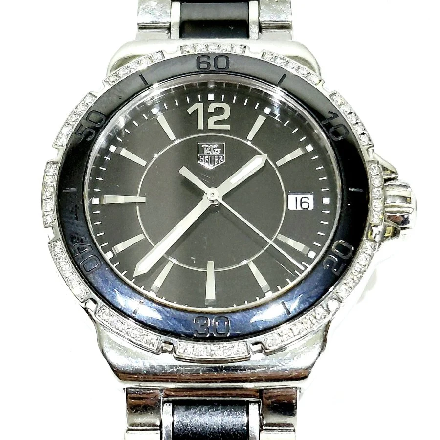 Montre TAG HEUER "Formula 1" en acier, céramique, quartz et diamants - Image 3