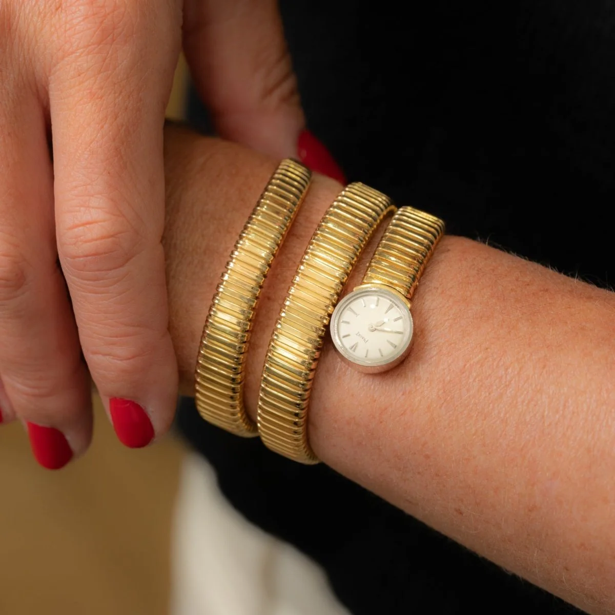 Montre Tubogas PIAGET en or jaune et or blanc - Image 2