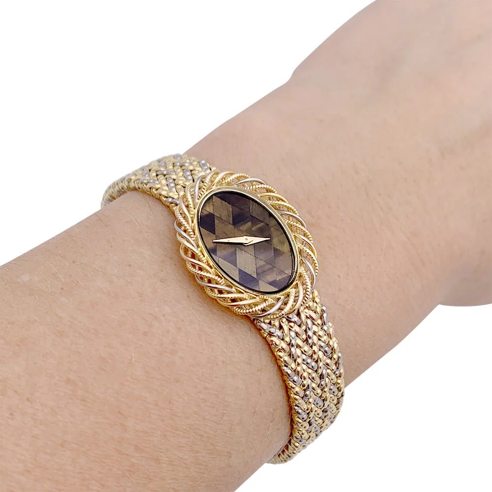 Montre Vacheron Constantin, deux ors et oeil de tigre - Image 6