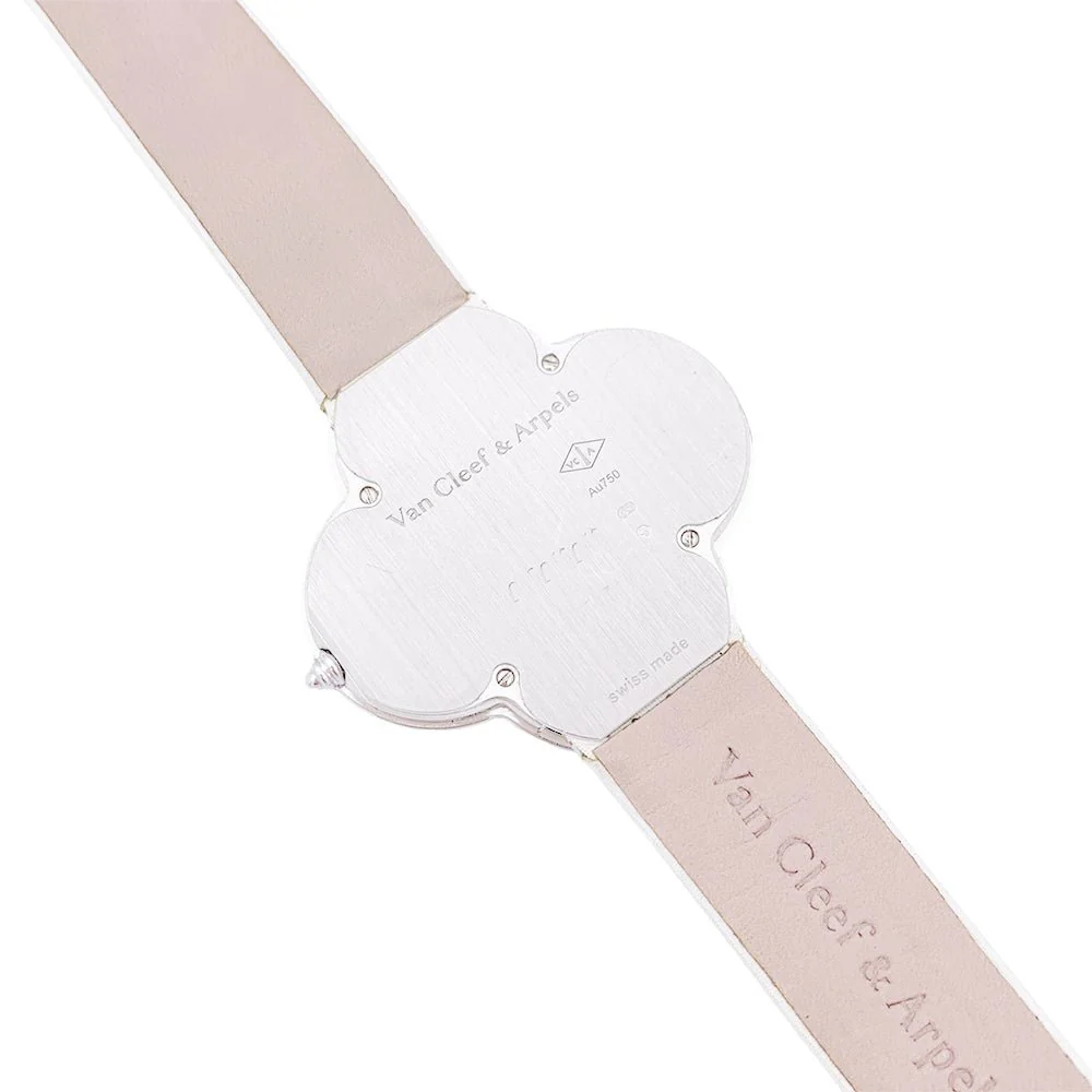Montre Van Cleef & Arpels, "Alhambra", or blanc, diamants. - Image 5
