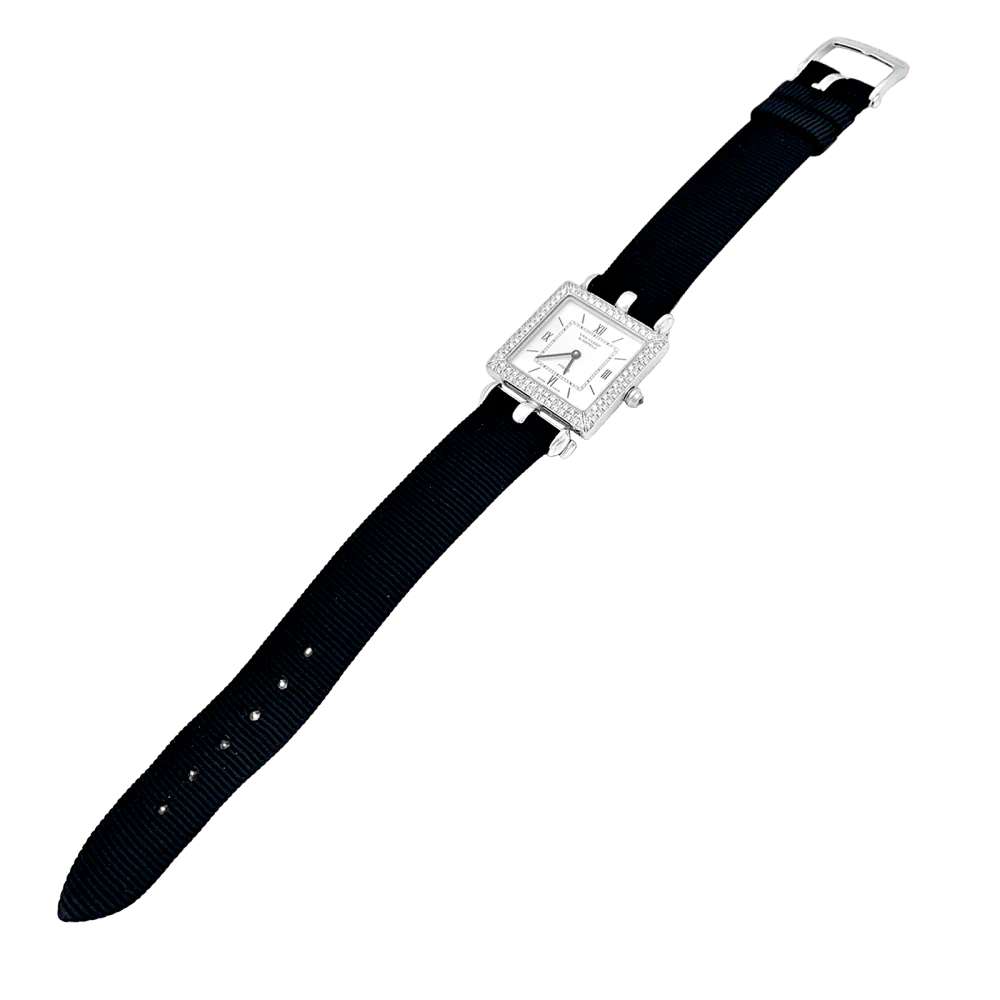 Montre VAN CLEEF & ARPELS "Classique" en or blanc et diamants - Image 5