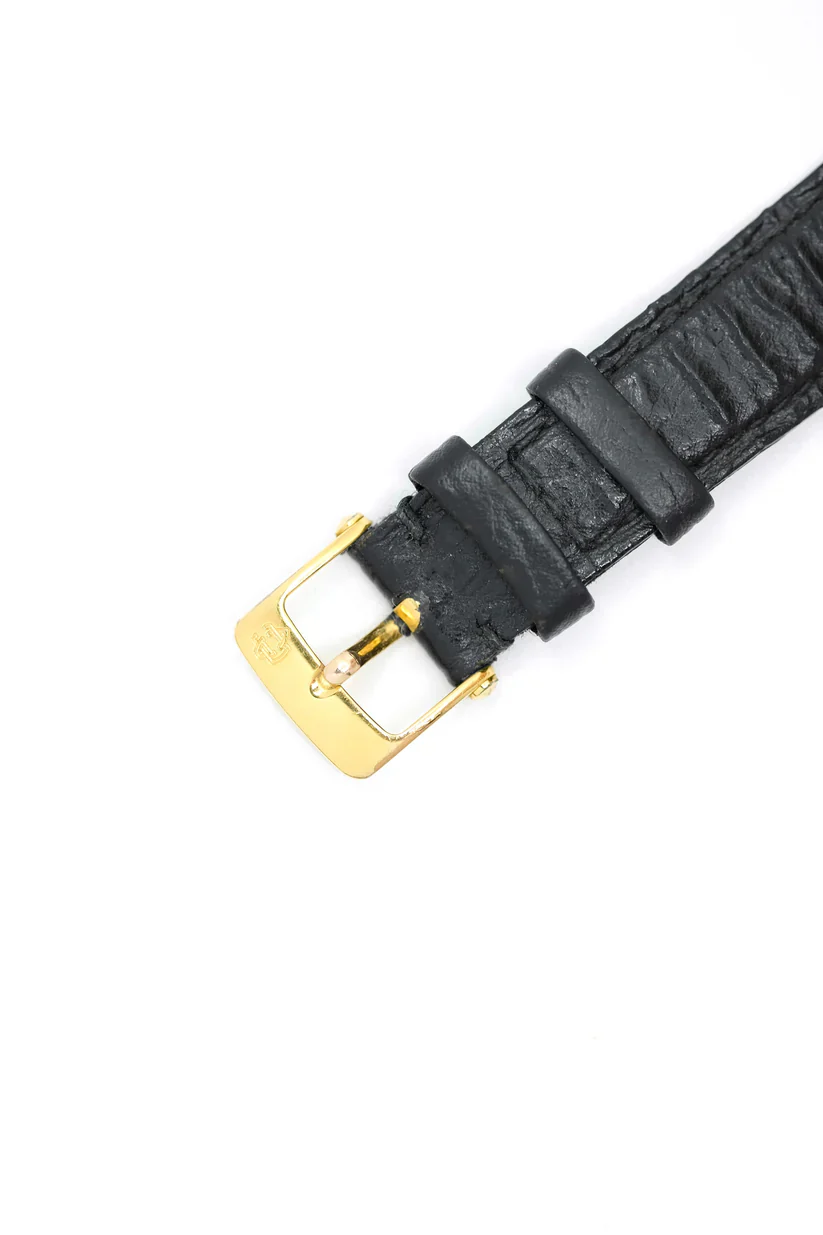 Montre VAN CLEEF & ARPELS "PA 49" en or jaune, acier et cuir - Image 7