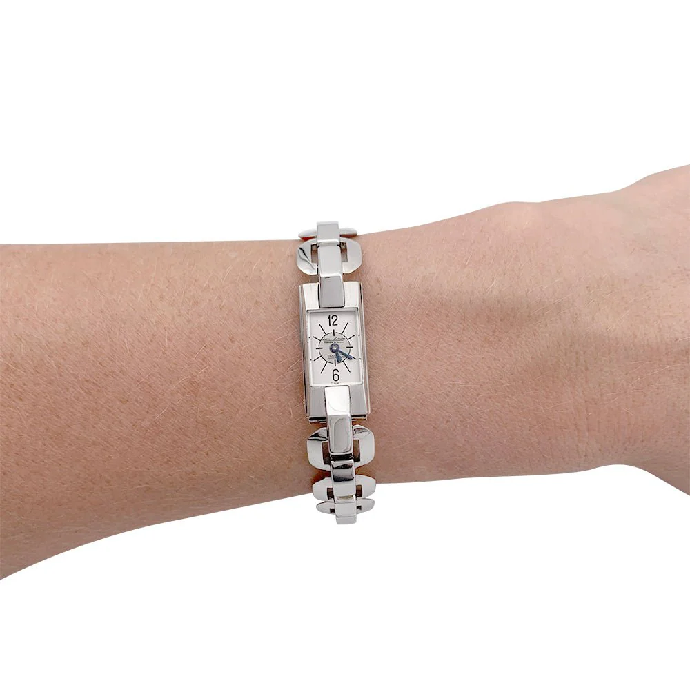Montre vintage Jaeger Lecoultre, acier. - Image 8