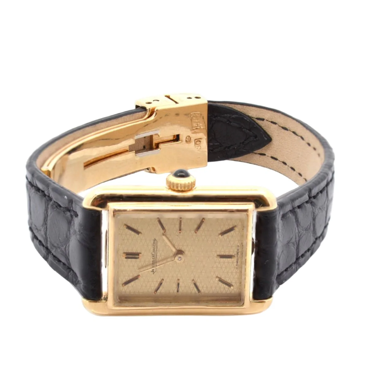 Montre JAEGER-LECOULTRE en or jaune et cuir - Image 2
