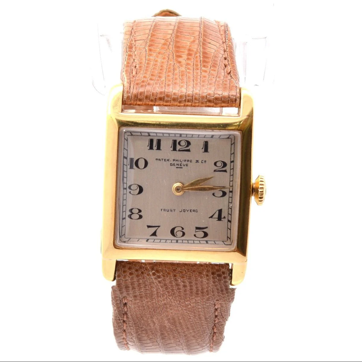 Montre PATEK PHILIPPE "Trust Joyero" en or jaune et cuir