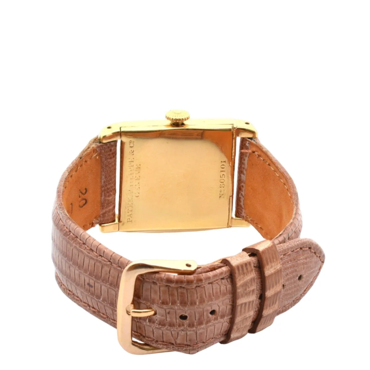 Montre PATEK PHILIPPE "Trust Joyero" en or jaune et cuir - Image 4