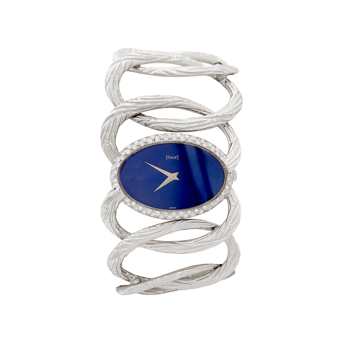 Montre PIAGET, "Limelight Magic Hour", or blanc, diamants, lapis lazuli.