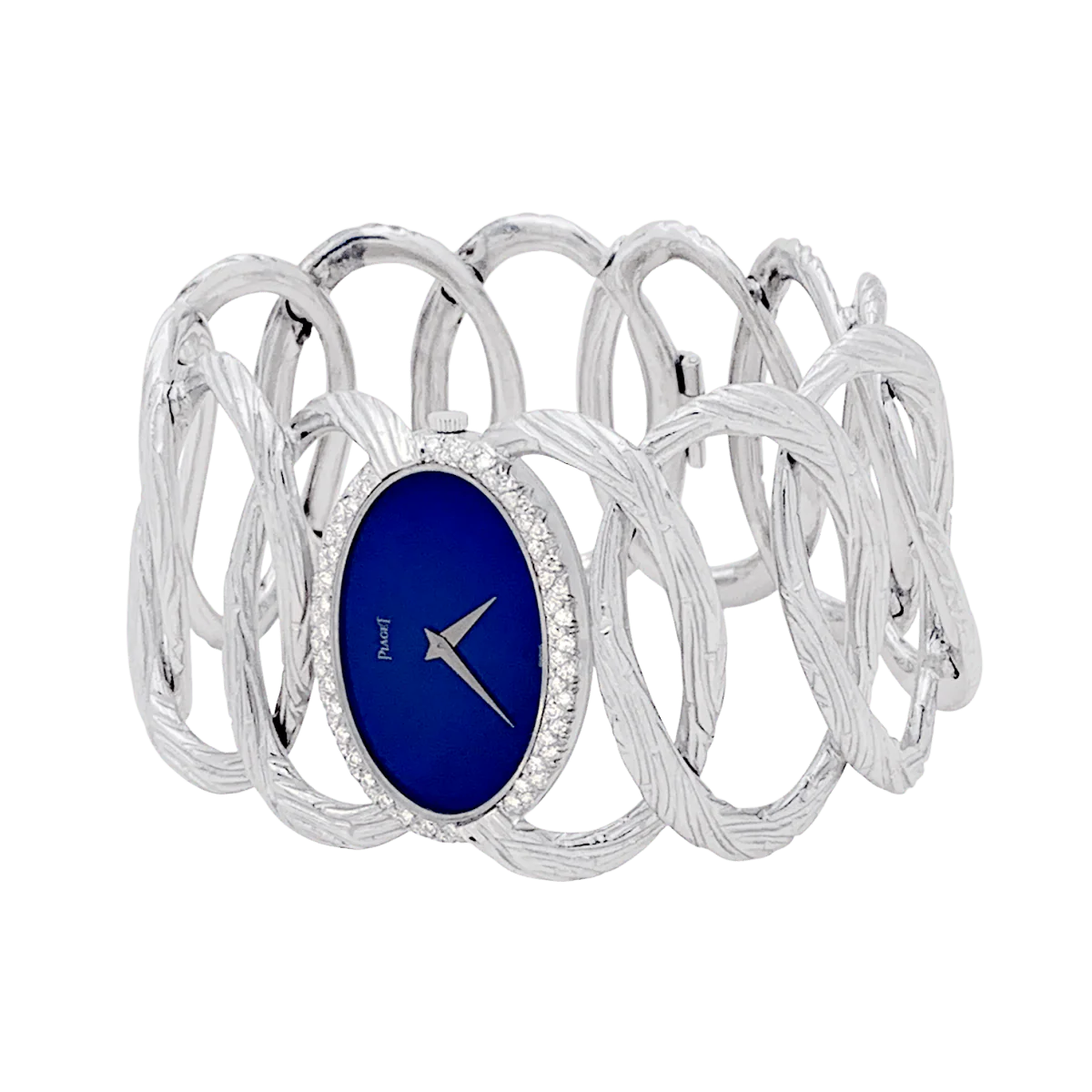 Montre PIAGET, "Limelight Magic Hour", or blanc, diamants, lapis lazuli. - Image 4