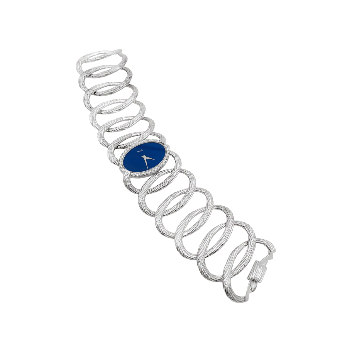 Montre PIAGET, "Limelight Magic Hour", or blanc, diamants, lapis lazuli. - Image 7