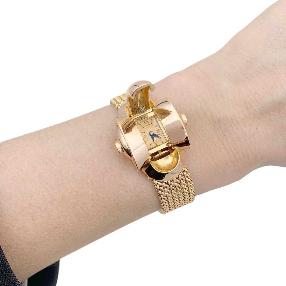Montre secrète en or rose - Image 6