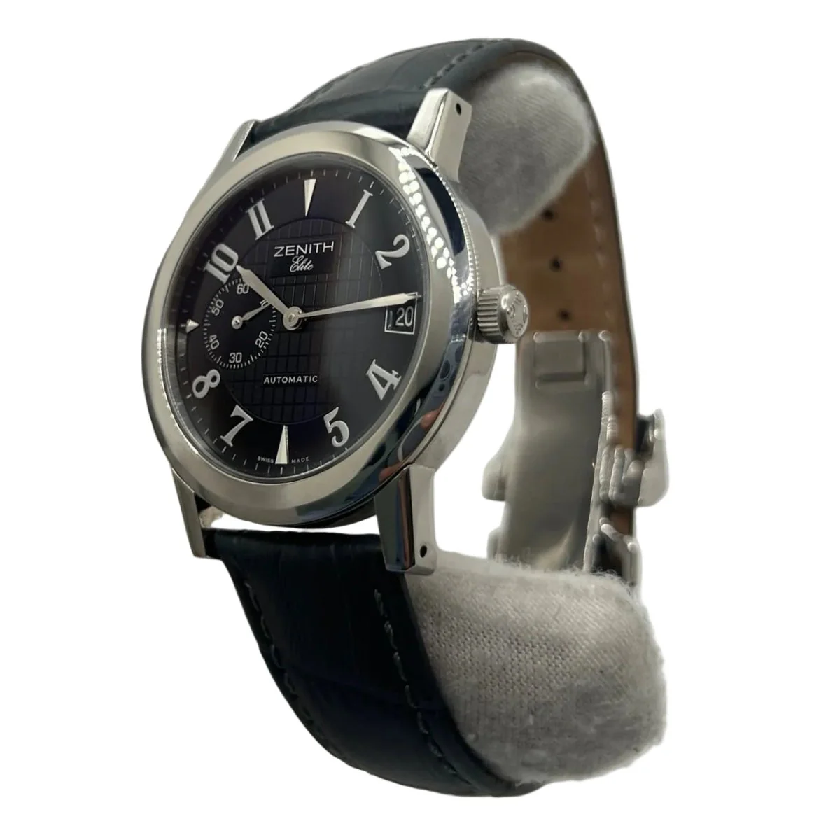 Montre ZENITH "Port Royal" en acier et cuir - Image 15