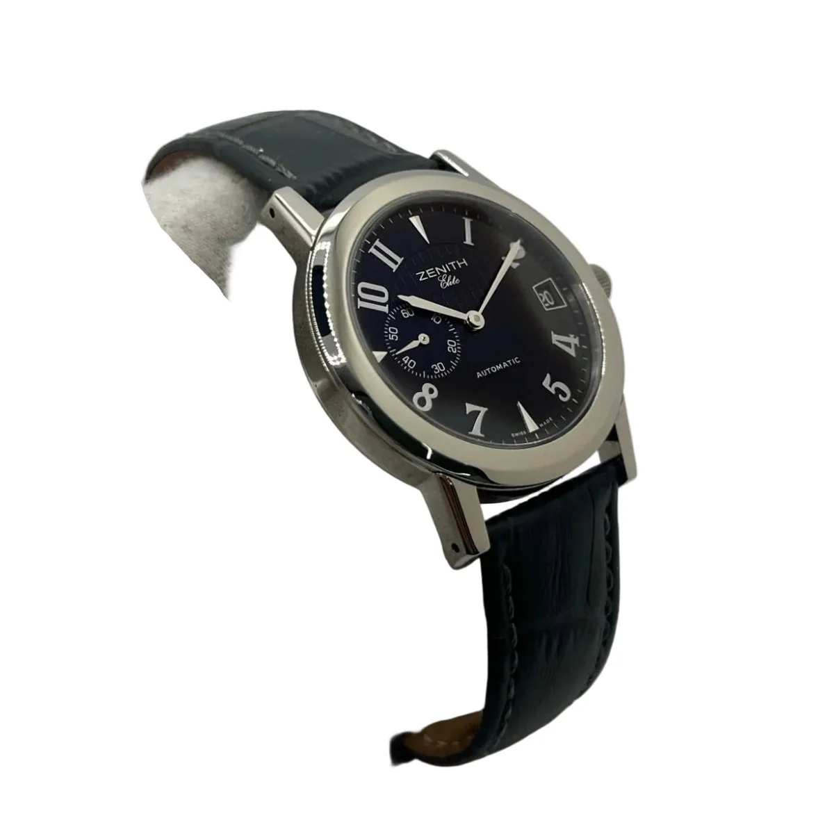 Montre ZENITH "Port Royal" en acier et cuir - Image 17