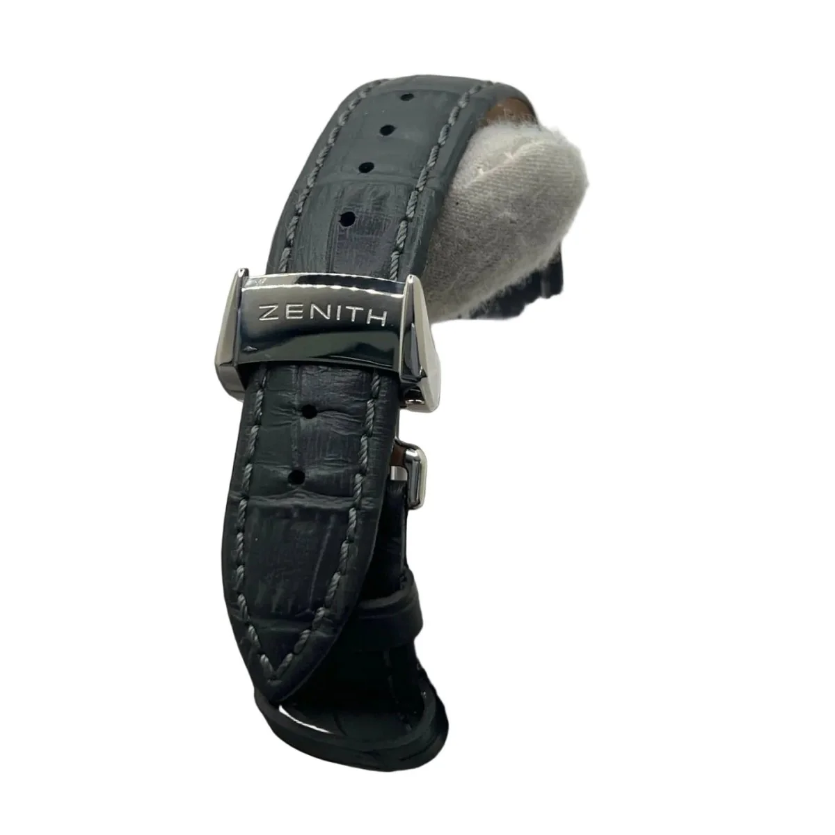 Montre ZENITH "Port Royal" en acier et cuir - Image 19