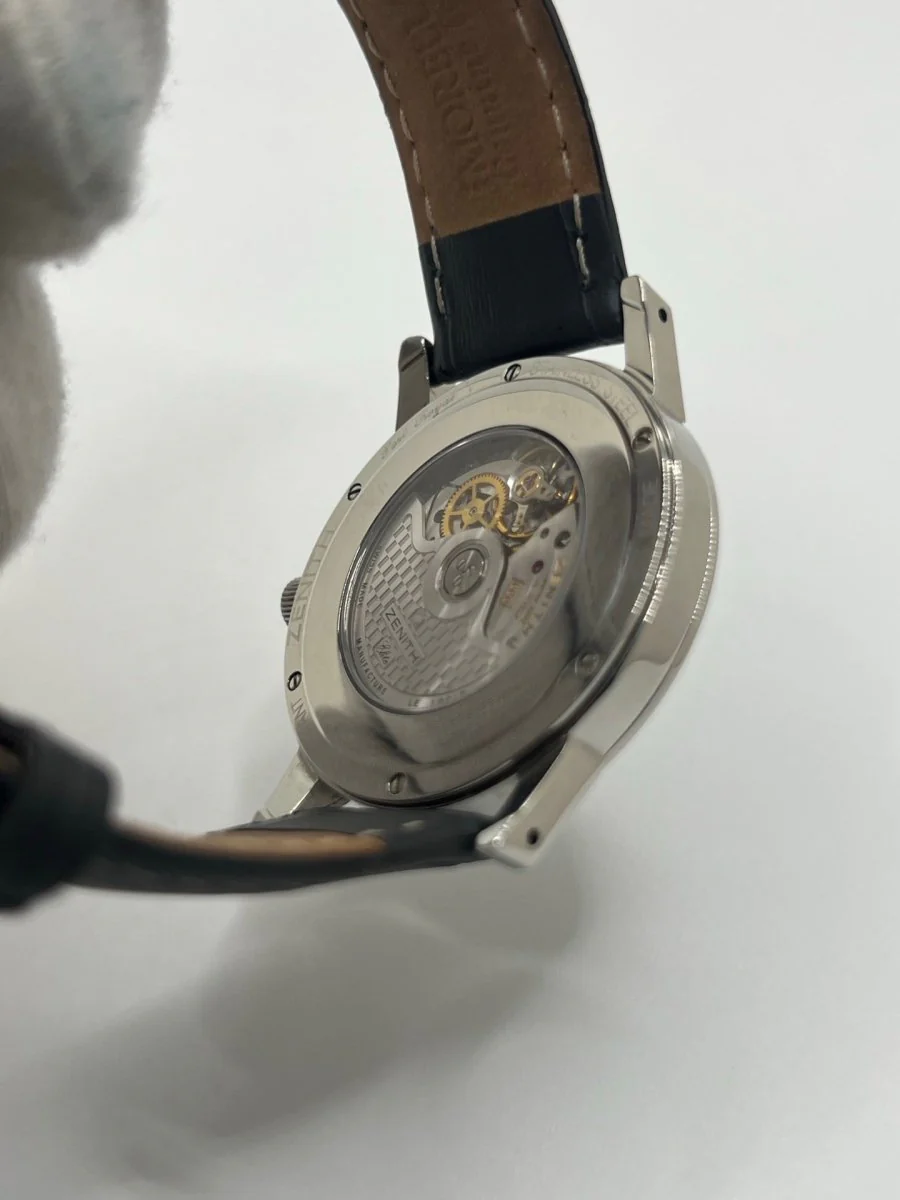 Montre ZENITH "Port Royal" en acier et cuir - Image 9