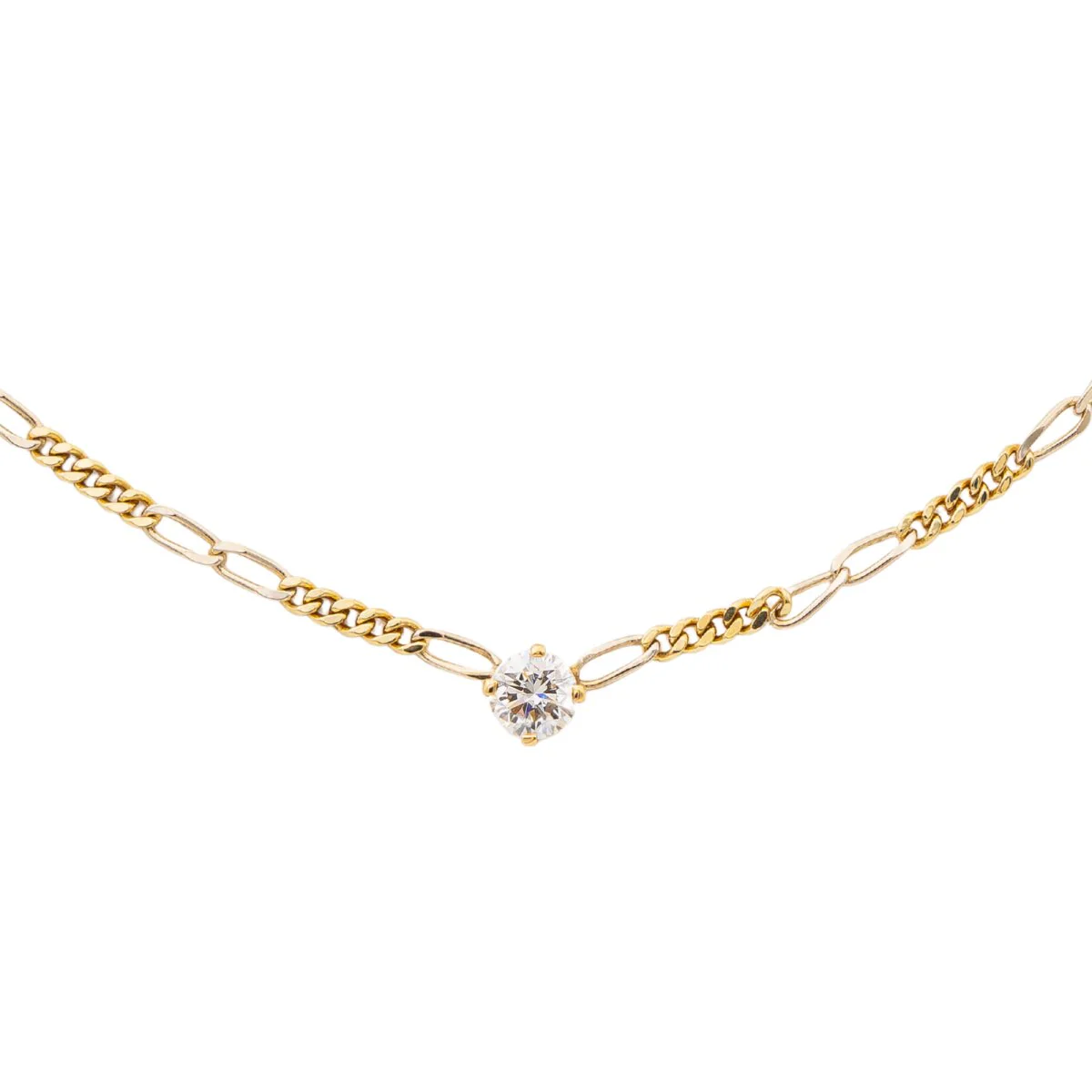 non signé Collier Or jaune Diamant - Image 5