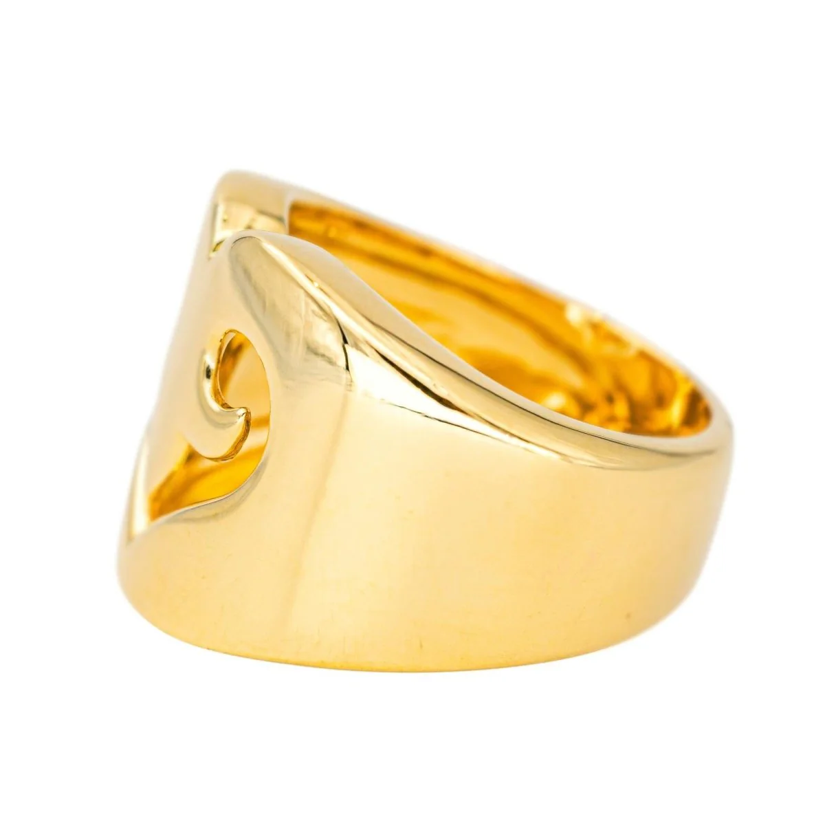 Bague O.J. PERRIN "Cœur Légende" en or jaune - Image 4