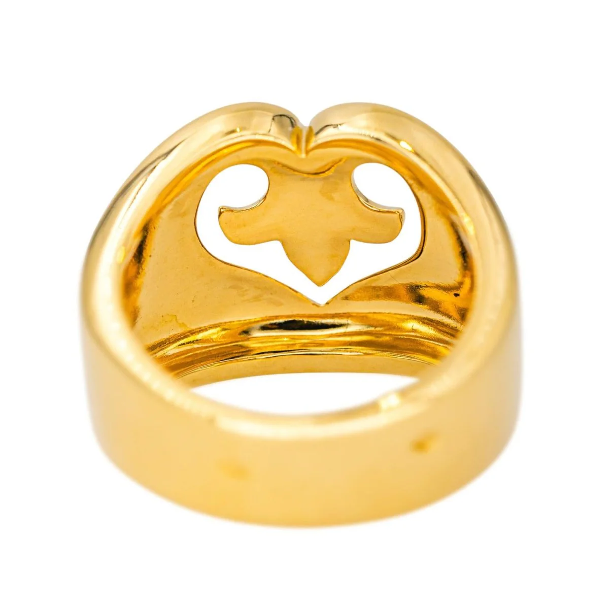 Bague O.J. PERRIN "Cœur Légende" en or jaune - Image 5