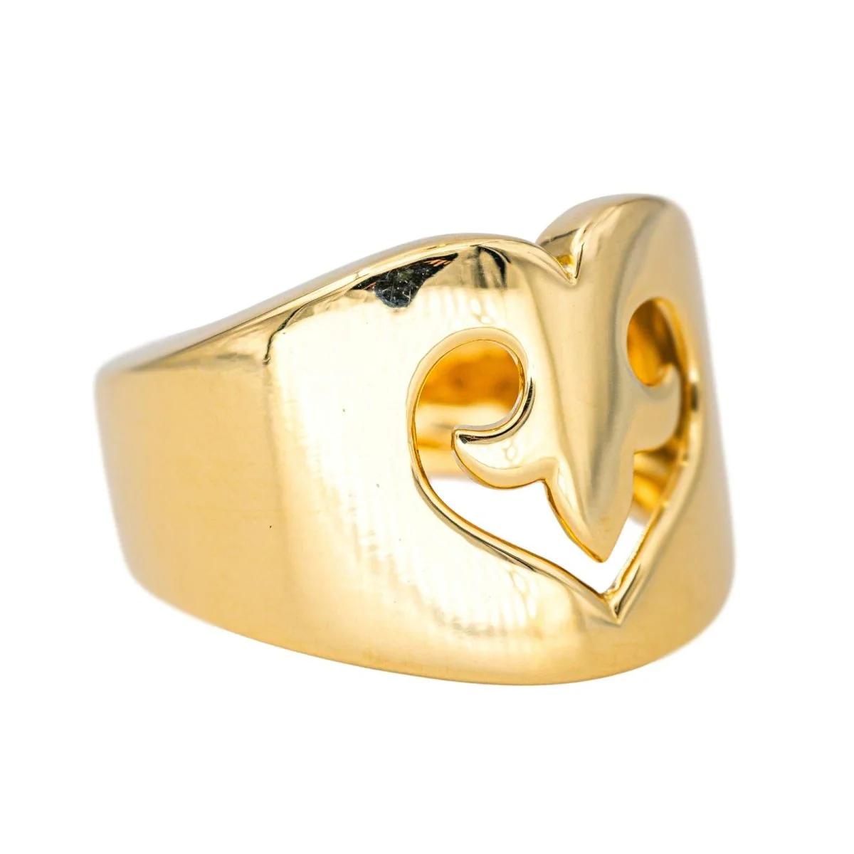 Bague O.J. PERRIN "Cœur Légende" en or jaune - Image 7