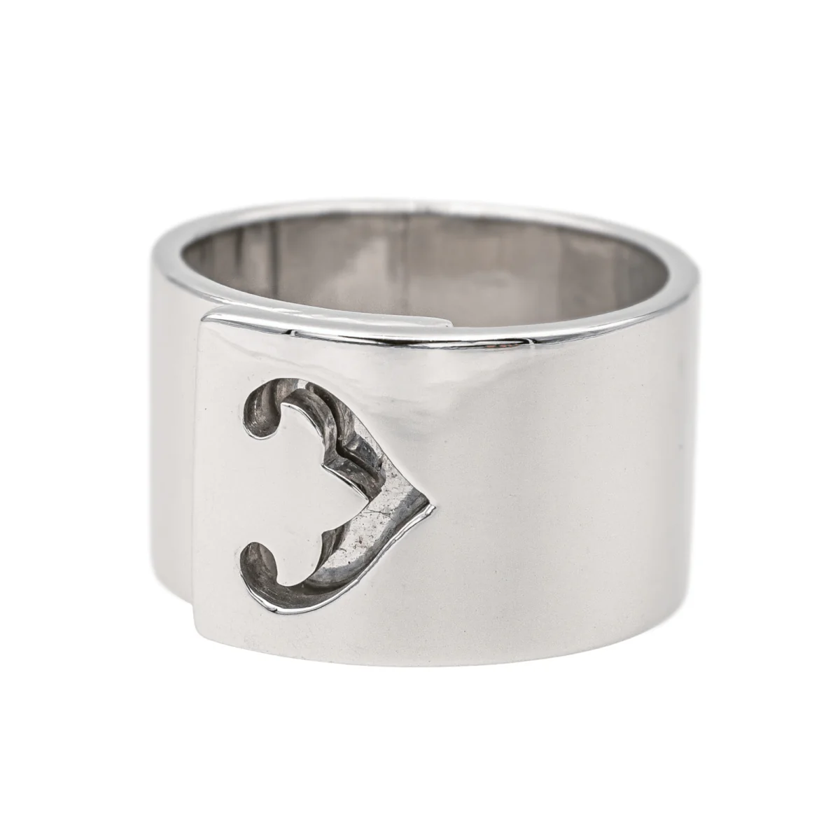 Bague Bandeau O.J. Perrin "Légende" en or blanc - Image 3